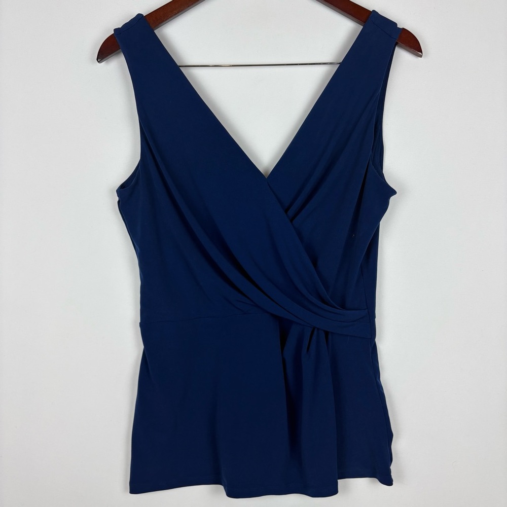 H&M V-Neck Sleeveless Draped Blouse